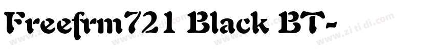 Freefrm721 Black BT字体转换